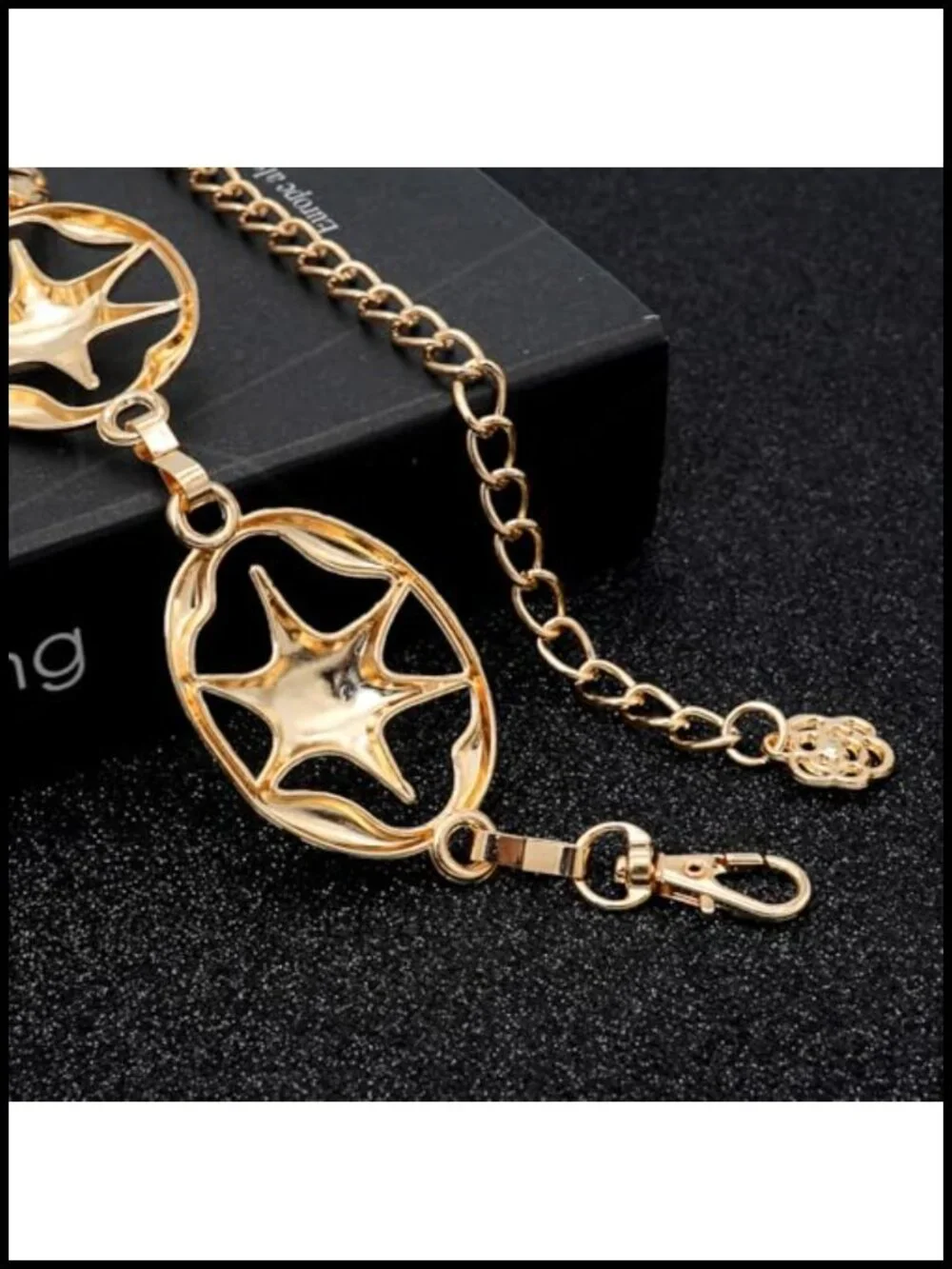Metal Waist Chain Belt Gold Link Belt for Dresses